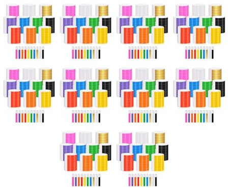 Janasiba 10000 Stück Papier-Armbänder, wasserdicht, Armbänder für Veranstaltungen, geeignet für Partys, Armbänder (10 Farben)