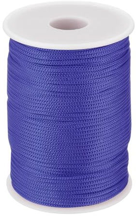 QUARKZMAN Corda Intrecciata in Polipropilene da 2mm, 100m Corda in Nylon Corda Cava per Stendibiancheria, Campeggio, Escursionismo, Esterno, Blu Scuro