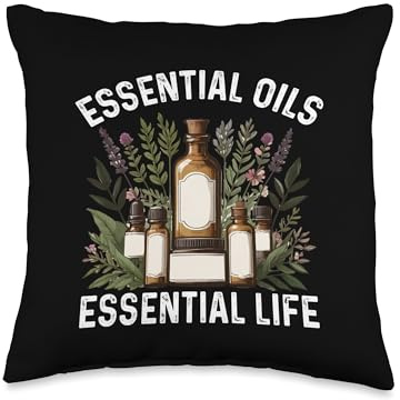 Essential Oils Essential Life Aromatherapy Herbal Throw Pillow