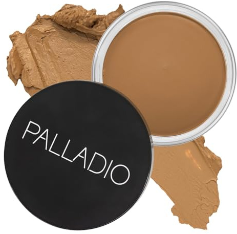 Palladio Crème bronzante pour le visage et la peau, crée un éclat ensoleillé, infusée avec de l'aloe vera et du beurre de cacao, couverture à construire, formule végétalienne, sans cruauté envers les