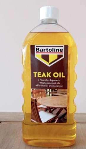 Teak Oil 1L Bundle with Brush & Lint-Free Cloth – Deep Penetrating Wood Oil to Restore & Protect Outdoor Garden Furniture, Decking & Hardwood – Ideal for DIY Wood Care, Finishing & Sealing Jobs