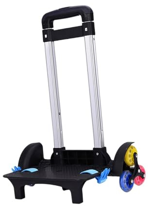 NonMiFyR Zaino con Ruote, Zaino Scolastico, Carrello con Ruote, Pieghevole, Mano a, Carrello Portabagagli per Campeggio, Picnic, Ragazze,