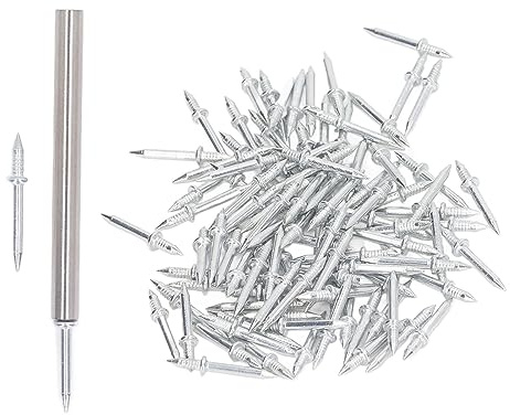 NDNCZDHC 101 PCS Double Headed Picture Hanging Nails, Carbon Steel Baseboard Repair Kit for Woodworking Projects, Hanging Photos