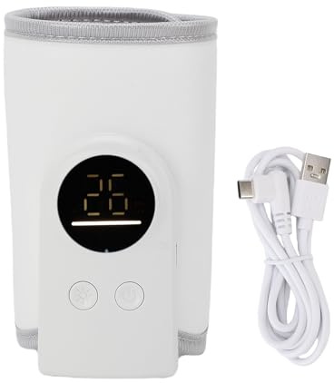 Calentador de Biberón USB 18W con Temperatura Ajustable para Dr. Brown y Botellas Estándar Silencioso Portátil para Viajes en Coche Cuna y Noche Suitable for Bolsa de Pañales y Guardería