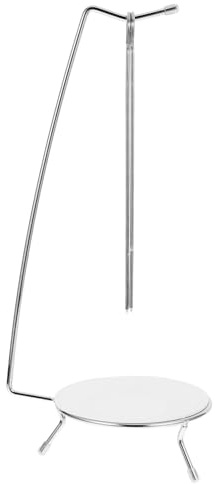 Hemobllo Support à Brochettes De Barbecue en Acier Inoxydable, Rack Suspendu avec 2 Aiguilles Pointues, Stable Et Polyvalent, pour Camping Et Grillades en Extérieur