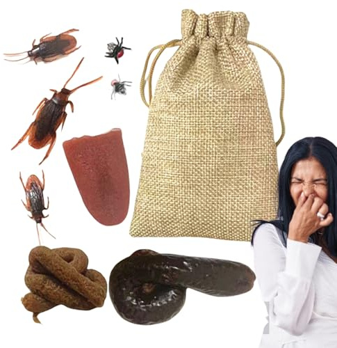 Kit de blagues pour , 10 pièces de cafards réalistes | Articles Amusants pour blagues d' Pratiques et cafards réalistes pour Halloween, Jour des innocents