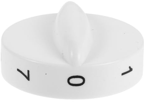 Milisten Bouton Thermostat Réfrigérateur 6 mm Blanc, Remplacement Axe Court | Plastique ABS, axe court, compatible 6 mm, montage rapide, mini-frigo, congélateur, pièce de rechange
