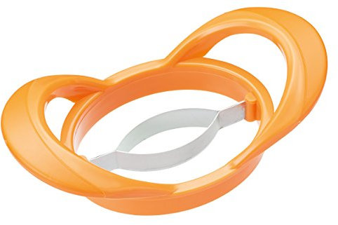 KitchenCraft Healthy Eating 2-in-1 Mango Cutter/Pitter - Orange, 5.7 x 1 x 2 cm