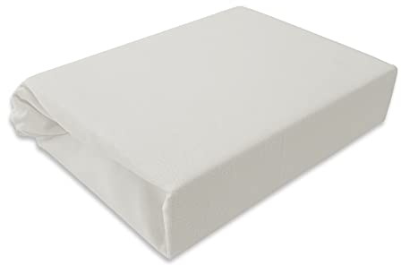 Spannbettlaken Kinderbett Jersey 60x120 70x140 80x160 Top Qualität Hohe Gewicht 180g/m2 (80X160, Weiß)