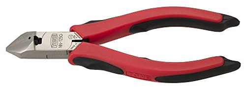Tone NN-125G Diagonalzange (Mastergriff-Typ, Beisszange, Kneifzange), rot, Gesamtlänge 5,2 Zoll (132 mm)