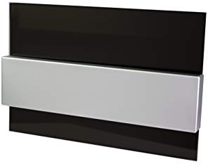 Moderne Delux Unterputz Kleinverteiler 8 12 und 24 Module Sicherungskasten Verteilerkasten für Wand Einbau 1-reihig und 2-reihig IP4x (12 Module schwarz Glas)