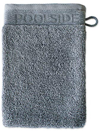 MÖVE Poolside Waschhandschuh 20 x 15 cm, Handtuch - Made in Germany, 100% Baumwolle, Stone (Grau)
