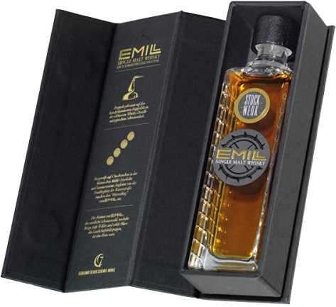 Emill Stockwerk | German Single Malt Whisky | 5cl. Miniatur in hochwertiger Geschenkverpackung