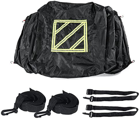 YONGYAO Protective Cover With Reflective Sign 2-3 Bikes For Motorhome Bike Waterproof Sunscreen-Black
