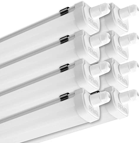 Arum LIGHTING - Lot de 8 Réglettes LED Étanches PANAMA, 120 cm, 40W (4500 Lm), Blanc Froid 6000K, Étanche IP65, Interconnectables, Luminaire Puissant pour Garage et Atelier