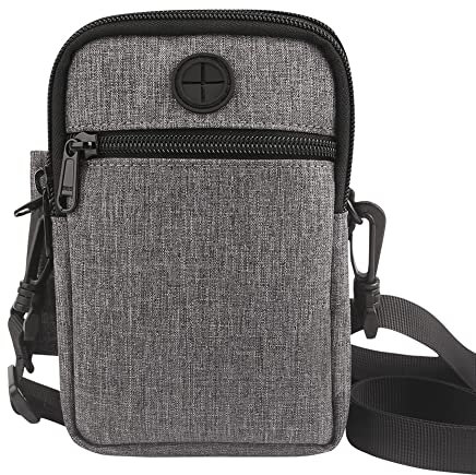 iSpchen Brustbeutel Herren Reisepasstasche Handy Umhängetasche tragbare Brusttasche mit RFID Schutz Reisepass Tasche Reise Dokumente Passport Organizer Reisepasshülle Reisegeldbeutel