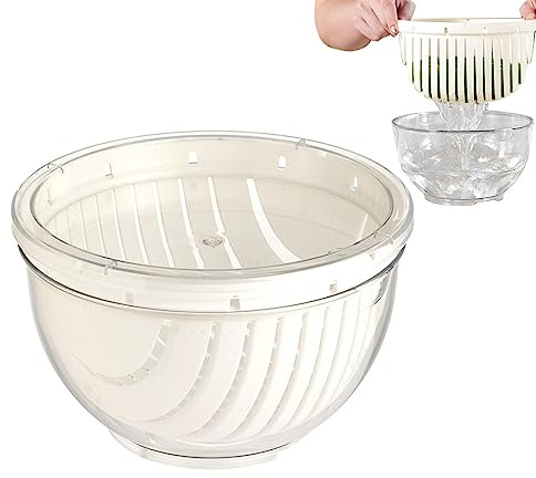 Tsuchiya Ciotola per insalata di verdure, Dicers, contenitore per alimenti, ciotola da taglio, porta verdure, ciotola da cucina, tagliaverdure per campeggio, ristorante, cucina