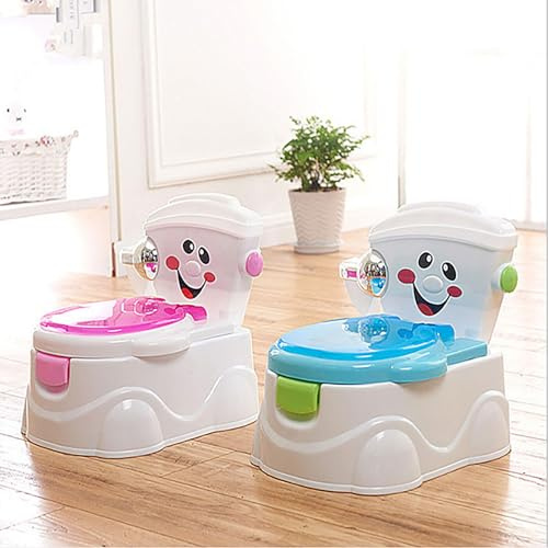 Kinder Töpfchen Kindertoilette 1-6 Jahr Jungen Mädchen Kindertöpfchen für Kleinkinder Toilettentrainer Kinder Toiletten Babytopf (Pink)