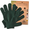Temple Spring Guantes exfoliantes para baño, manoplas exfoliantes de bambú para ducha, exfoliantes corporales, esponja vegetal/exfoliación de belleza, removedor de vello encarnado - VERDE BOSQUE