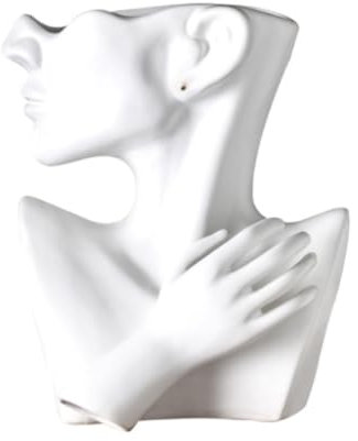 Deko Vase Wohnzimmer Keramik Kopf Gesicht Blumenvase Dekorative Abstrakte Skulptur Moderne Menschliche Gesicht Kunst Statue Blumenvase Vasen Dekorative