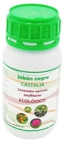 Bricoloco Jabón potásico plantas y frutales contra el pulgón, mosca blanca, trips, cochinilla y araña roja, sin dañar el fruto. Limpiador Multiuso Agrícola de Jabón (Bote 250 ml., 2, Unidades)