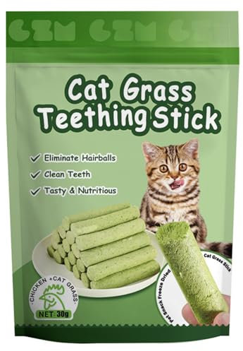 Natürlicher Katzengras Stick Für Die Zahngesundheit Von Katzen Zum Kauen Und Lecken Von Snacks Zur Bekämpfung Von Haarballen Bei Katzen Gefriergetrocknete Snacks