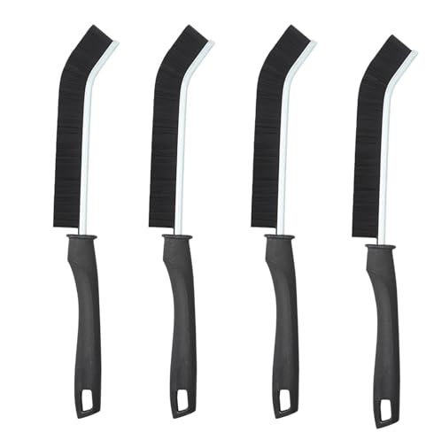 4 Stück Fugenreinigungsbürste, Langer Griff Fugenreinigungsbürste, Fugenreinigungsbürste Fugenreinigungswerkzeug für Schrubben Ecken und Ritzen, Multifunktionale Fugenreinigungsbürste für Haus Küche