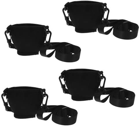 Cabilock 4juegos Aislantes para Copas Correas Cuello Accesorios para Copas Fundas para Vasos Resistente