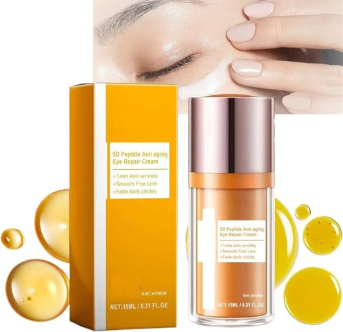 Papa Feel, crema per gli occhi anti-invecchiamento ai peptidi 5D, crema per gli occhi rassodante istantanea, siero occhi con peptidi e niacinamide, linee sottili levigate, rimuove le occhiaie (1)