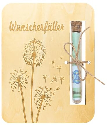 Wunscherfüller Geldgeschenk Verpackung mit Reagenzgläsern – Kreative Geschenkverpackung für Geldgeschenke zum Geburtstag, Hochzeit & Weihnachten