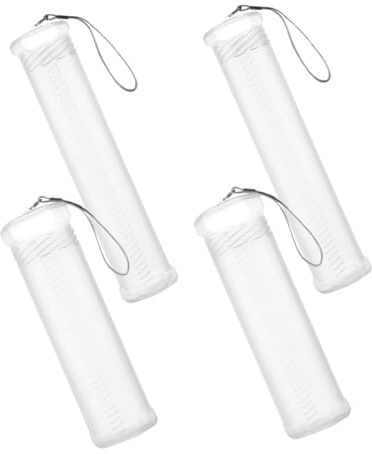 Gadpiparty 4pcs Plastic Watercolor Brush Holder Extendable Storage Tube Case for Watercolor Tools Artist Supplies for Craft Storage Box and Pens