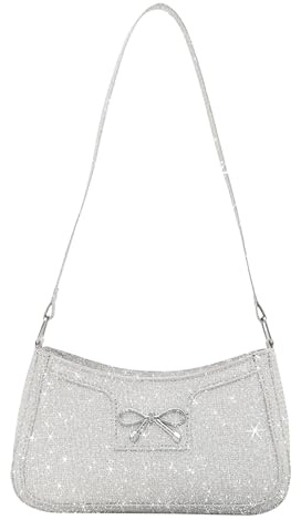 BACH AND BOUJEE Bling Handtasche mit Pailletten für Damen Abendtaschen für Damen Glitzernde Party und Abschlussballtaschen Niedliche Hobo Clutch Handtasche