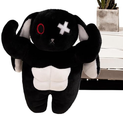 Djowyh Peluche de Lapin - Coussin décoratif pour Halloween - Cadeau de Pâques pour et Adultes - Coussin Douillet pour canapé, lit, Salon