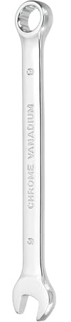 QUARKZMAN Llave Combinada 9mm Métrica De 12 Puntos Y Extremo Abierto De Herramienta De Doble Extremo Para Automóviles Tuberías Muebles Maquinaria Reparaciones DIY Color Plata Blanco