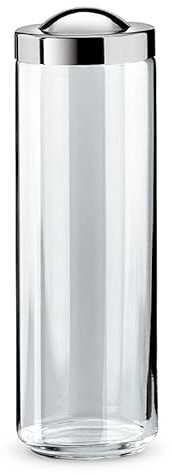 Giannini Mediterraneo Barattolo Spaghettiera 200 cl Acciaio inox Vetro Made In Italy