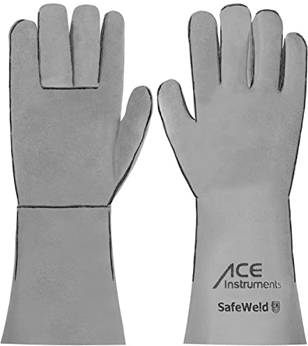 ACE SafeWeld Guantes de trabajo - Guantes para soldadores - EN 388/12477-10/XL (Paquete de 1)