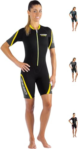 Cressi Playa Lady Shorty Wetsuit Black/Yellow 2.5mm XL/5