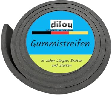 2000mm x 100mm x 10mm Gummistreifen Gummi-Matte-Platte Vollgummi Schürfleiste Hartgummi