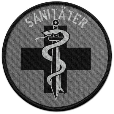 Copytec Patch Sanitäter Äskulapstab Sani Arzt Doktor Aufnäher Dienst Klerr #36485
