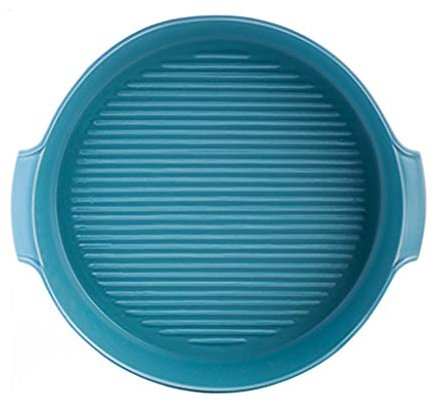 Teglie per Pizza 8/10 pollici Pizza Pan Pizza Pietra Deep Dish Pizza Pan o superficiale Pie Dinner Plate Ceramica Bake Ware for la casa Kitchen Usa Teglia Forno ( Color : Blue , Size : 8 Inch )
