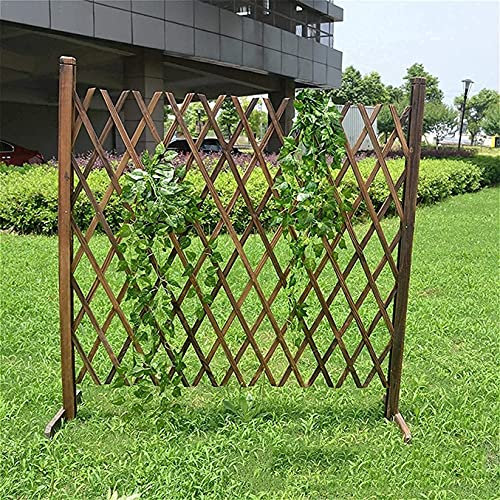 Beeteinfassung Zaun Zierzaun Palisaden Für Garten Palisade Rasenkante Holz-Gartengitterzaun, Flexible Expansionsschaukel Großes Tor Extrabreites Tor Bauernhaus für Patio-Garten-Rasendekoration 50 C