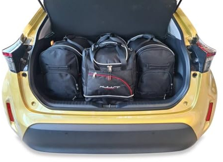 KJUST Dedizierte Reisetaschen 4 STK kompatibel mit Toyota Yaris Cross I (MXP) 2020+