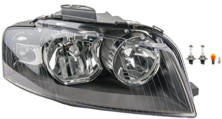Johns, Scheinwerfer Halogen HSW passend für Audi A3 8P 05/03-07/08 Rechts Leuchtmittel