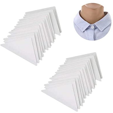 FENGCHUANG 80 Stück Hemdkragenhalter, Kragenstäbchen Herrenhemdkragenhalter Herrenkragenhalter Kragenformer, Herrenhemd Kragenspange PVC Kragenspange Aufkleber Herren Kragen Setaccessoires