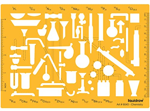 Liquidraw Organische Chemie Schablone und Zeichnung Vorlage Verschiedene Formen Chemie Labor Geometrie Wissenschaft Vorlagen Schablonen