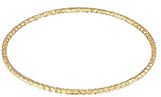 Elli Damen Armreif Basic Gehämmert 925 Silber vergoldet