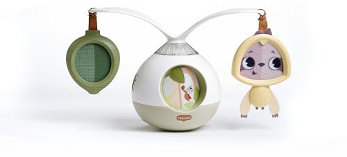 Tiny Love 2-i-1 Tummy Time Musical Mobile, 360° Roterande Musikmobil Baby, 0+ Månader, Babymobil, Bärbar Barnvagnsmobil att ta med sig, Musikmobil för Spädbarn, 3 Musik- och Ljudlägen, Boho Chic