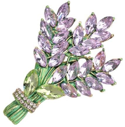 VALICLUD Lavendel Brosche Blumenbrosche Anzug Brosche süße Broschen Hut Broschen dekorative Stifte Brosche für Frauenkleidung Anstecknadel Passen Korsage Zubehör Strauß Fräulein Legierung