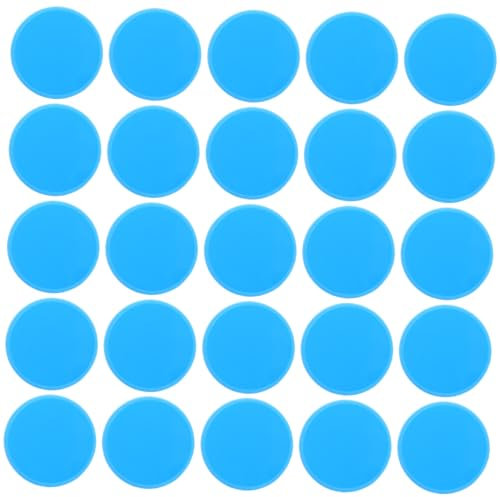 GARVALON 100stücke Kleine Bingo-Chips Aus Kunststoff Zählspiel-Chips Lernspiel-zubehör Zum Zählen Blanko-zählchips Für Junge Mädchen Transparente Und Bunte Farben Leicht Zu Markieren