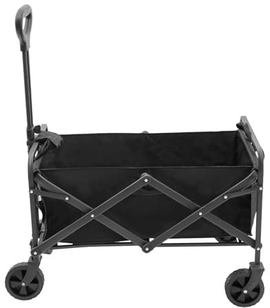 Chariot pliable léger avec tissu amovible - Chariot de transport portable - Chariot de plage - Chariot de jardin - Charge maximale : 80 kg - Pour le camping, les courses en extérieur
